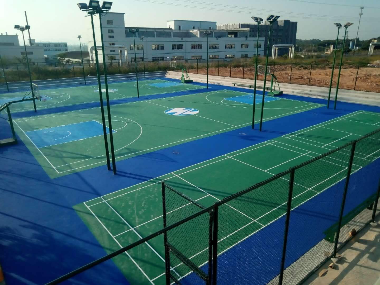 塑膠籃球場(chǎng)地面