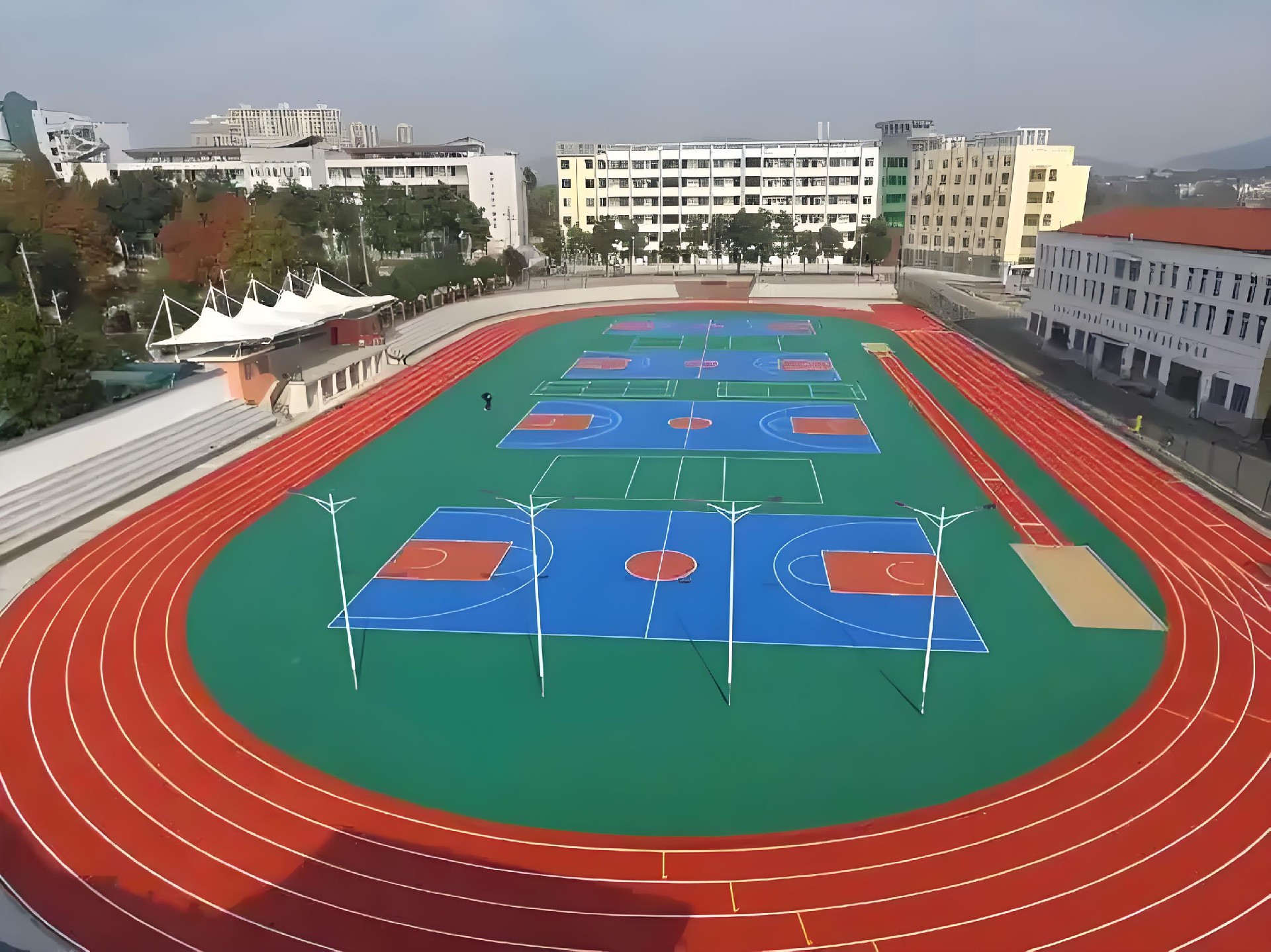 透氣型塑膠跑道 透氣型塑膠跑道